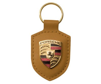 Брелок для ключей с гербом Porsche Crest Keyring, Cognac 2015 WAP0500930E