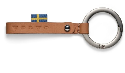 Кожаный брелок Volvo Reimagined Key Ring, Toscana Brown, артикул 32220825