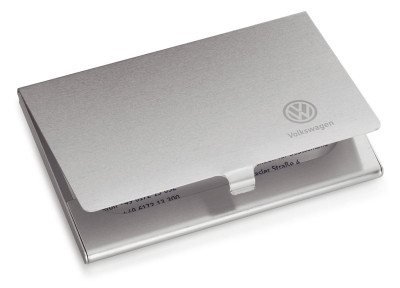 VW Business Card Case, Aluminium, Silver 000087403ASKF