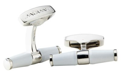 Запонки Jaguar Bar Cufflinks White JJCLBARW Запонки Jaguar Bar Cufflinks White JJCLBARW