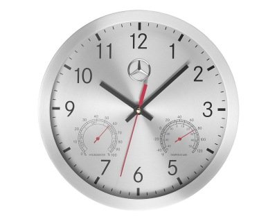 Настенные часы Mercedes Wall Clock Silver B67870476