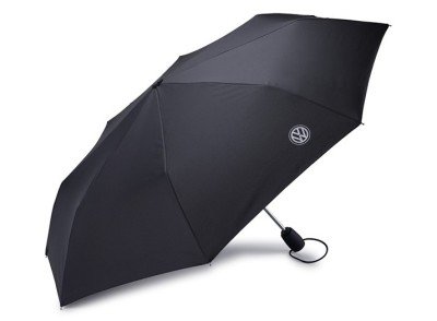 Складной зонт VW Logo Compact Umbrella, Black 000087602K