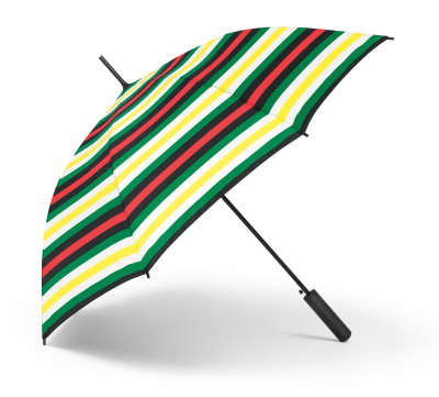 Зонт-трость MINI Walking Stick Signet Umbrella, Striped, 60 Years Collection,  80232465950