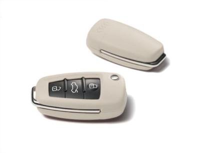 Audi Leather key cover, Alabaster white 8X00712089D8 Audi Leather key cover, Alabaster white 8X00712089D8