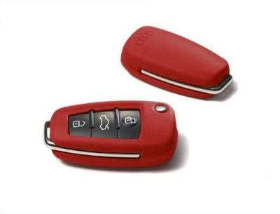 Audi Leather key cover, crimson red 8X007120870U Audi Leather key cover, crimson red 8X007120870U