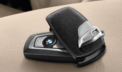 BMW Leather Key Case Urban Line Black Grey 82292219913 BMW Leather Key Case Urban Line Black Grey 82292219913
