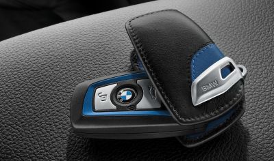 BMW Leather Key Case M sport Blue Black 82292219915
