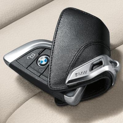 Кожаный футляр для ключей со стальным зажимом для BMW X5 F15 82292344033