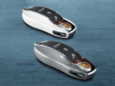 Цветной пластиковый сменный корпус ключа зажигания Porsche,  991044801201S1 Umbra Metallic (серо-коричневый)