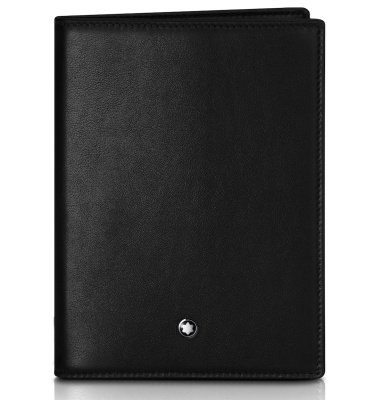 Кожаная обложка для паспорта BMW Montblanc Passport Holder, Black 80212413716