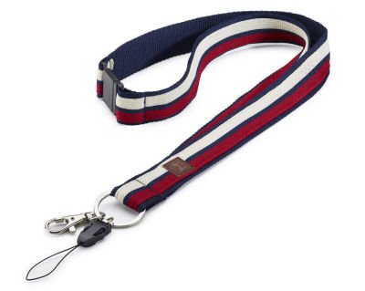 Лента с кольцом и карабином Volkswagen Lanyard Classic 000087610T530 Лента с кольцом и карабином Volkswagen Lanyard Classic 000087610T530