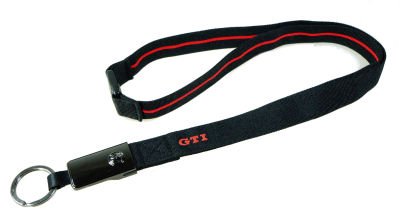 Лента с кольцом для ключей Volkswagen GTI Lanyard 000087610AA041 Лента с кольцом для ключей Volkswagen GTI Lanyard 000087610AA041