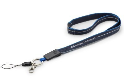 Лента с кольцом и карабином Volkswagen Motorsport Lanyard 5GV087610A530 Лента с кольцом и карабином Volkswagen Motorsport Lanyard 5GV087610A530