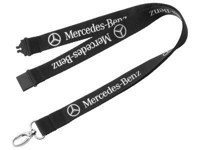 Шнурок с карабином для ключей Mercedes-Benz Classic Star Lanyard, Black B66956286