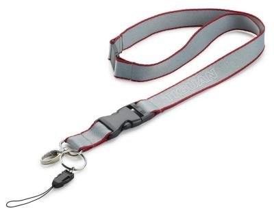 Шнурок с кольцом Volkswagen Tiguan Lanyard, Grey 5ND087610 Шнурок с кольцом Volkswagen Tiguan Lanyard, Grey 5ND087610