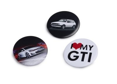 Набор из трех значков Volkswagen GTI Pin Set of 3 5G1087703A
