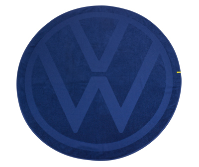 Круглое пляжное полотенце Volkswagen Logo Round Bath Towel, Blue, 5H0084500