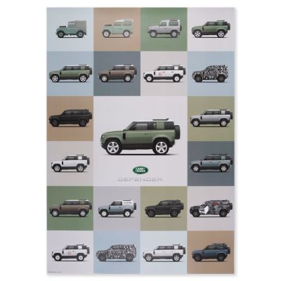 Постер Land Rover Limited Edition New Defender Artwork (700 x 500 mm)​,  LHAP995MXA