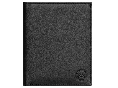 Мужской кожаный кошелек Mercedes-Benz Men's Leather Wallet, Black B66951351