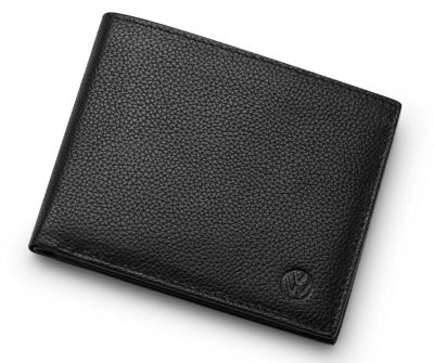 Кожаный кошелек унисекс Volkswagen Unisex Leather Wallet, Black NM, 000087400L041 Кожаный кошелек унисекс Volkswagen Unisex Leather Wallet, Black NM, 000087400L041