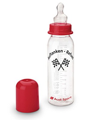 Бутылочка с соской для малышей Audi Baby bottle Refuel, 250 ml, Audi Sport 3201400800