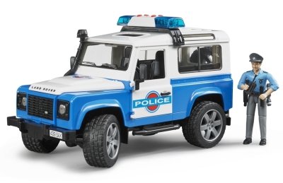 Land Rover Defender Light And Sound Police Vehicle With Policeman Set Land Rover Defender Light And Sound Police Vehicle With Policeman Set