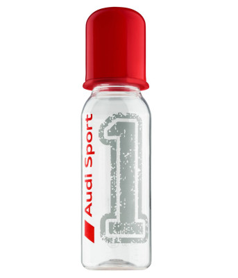 Детская бутылочка с соской Audi Sport Baby Bottle, 250 ml, grey / red,  3201901500