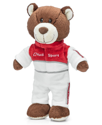 Плюшевый медведь-автогонщик Audi Sport Motorsport Bear, Kids, 20 cm.,  3201900200