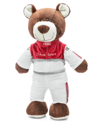 Плюшевый медведь-автогонщик Audi Sport Motorsport Bear, Kids, 40 cm.,  3201900201
