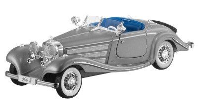 Модель Mercedes-Benz 500 K Special Roadster, W29, 1934, Silver, Scale 1:18 B66040624