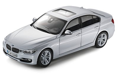 Модель автомобиля BMW 3 Series Saloon Glacier Silver, Scale 1:18 80432212867