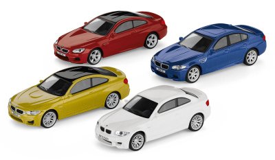 Коллекционный набор из 4-х моделей BMW M-серии, 1:64 scale 80452365554