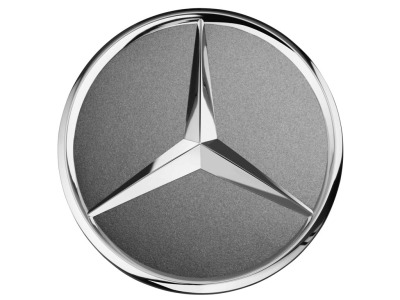 Колпачки ступиц Mercedes, Серые Гималаи с хромированной звездой A22040001257756