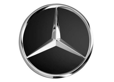 Колпачок ступицы колеса Mercedes Hub caps, black with chrome star B66470200