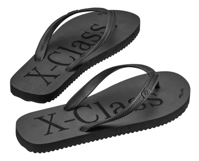 Шлепки вьетнамки сланцы Mercedes-Benz Flip Flops, X-Class, Black,  B66955183 L (41-42)