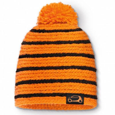 Зимняя вязаная шапка Smart Knitted Hat, Orange-Black B67993581