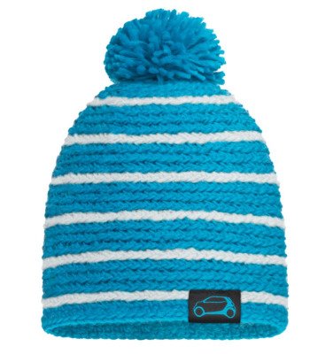 Зимняя вязаная шапка Smart Knitted Hat, White-Blue B67993580