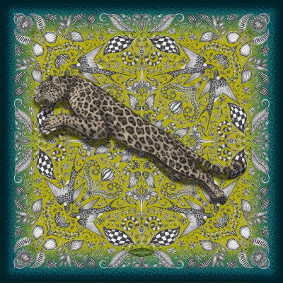 Женский шелковый шарф Jaguar Silk Scarf Chartreuse JSTSILKCH Женский шелковый шарф Jaguar Silk Scarf Chartreuse JSTSILKCH