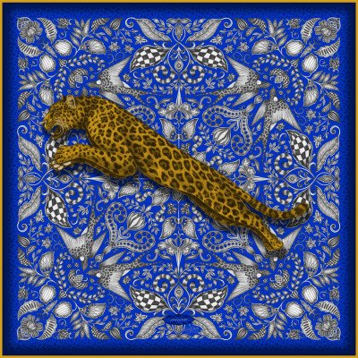 Женский шелковый шарф Jaguar Silk Scarf Cobalt JSTSILKCOB Женский шелковый шарф Jaguar Silk Scarf Cobalt JSTSILKCOB