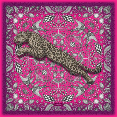Женский шелковый шарф Jaguar Silk Scarf Claret JSTSILKCL Женский шелковый шарф Jaguar Silk Scarf Claret JSTSILKCL