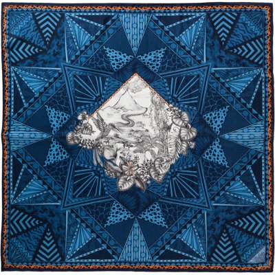 Женский шелковый шарф Land Rover Ladies Silk Scarf Denim LRSTSILKDM Женский шелковый шарф Land Rover Ladies Silk Scarf Denim LRSTSILKDM