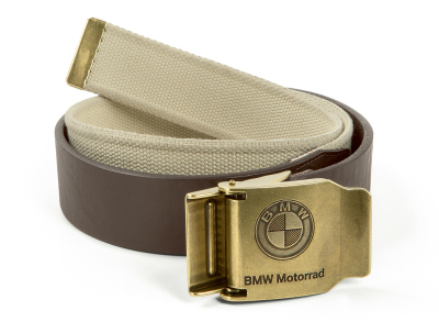 Текстильно-кожаный ремень унисекс BMW Motorrad Belt, Unisex, Canvas-Leather, Beige/Brown, 76129898228 120 см. Текстильно-кожаный ремень унисекс BMW Motorrad Belt, Unisex, Canvas-Leather, Beige/Brown, 76129898228 120 см.