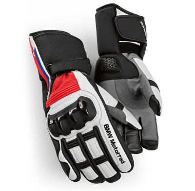 Мотоперчатки BMW Motorrad ProRace Glove, Unisex, Black/White/Red,  76219898465 8-8,5