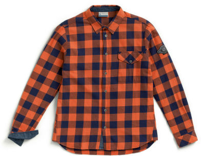 Мужская рубашка BMW Motorrad Checkered Shirt, Men, Orange/Blue,  76899899082 XXL