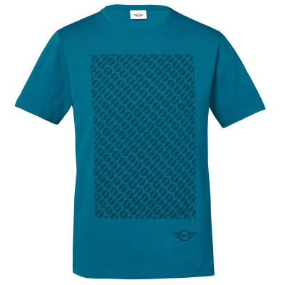 Мужская футболка MINI Men's T-Shirt Signet, Island/Black,  80142460794 XL