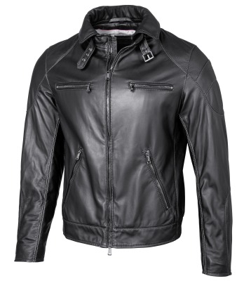 Мужская кожаная куртка Mercedes-AMG Men's Leather Jacket, Heinz Bauer,  B66958641 48