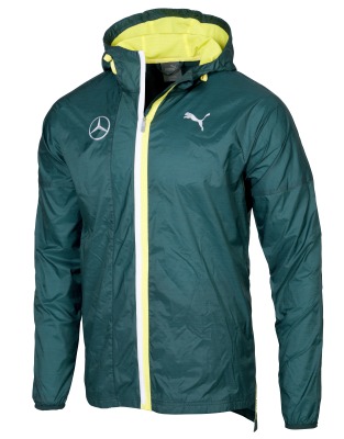 Мужская спортивная ветровка Mercedes-Benz Men's Wind Jacket, Green, by PUMA,  B66958783 S
