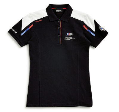 Женская рубашка-поло BMW Motorrad M Motorsport Polo-shirt, for Ladies, Black/Blue/White/Red,  76629446465 M