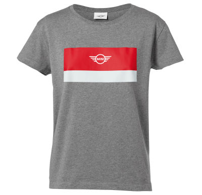 Женская футболка MINI Wing Logo T-Shirt Women’s, Grey/White/Coral,  80142454921 S