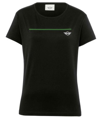 Женская футболка MINI T-Shirt CI Wing Logo Women’s, Black/British Green,  80145A0A527 XS